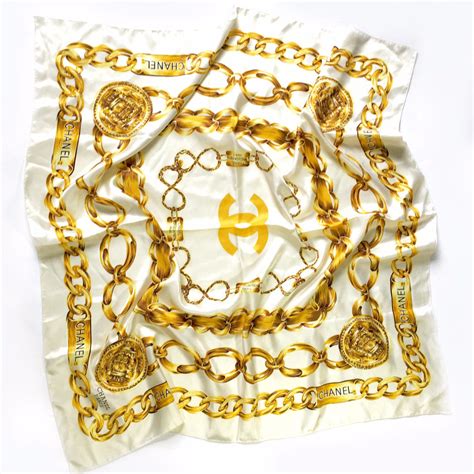 vintage chanel silk scarves